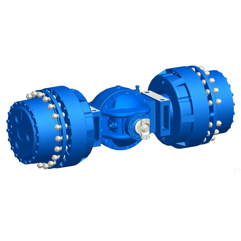 Drive axle of an underground loading and unloading machine 2 m³