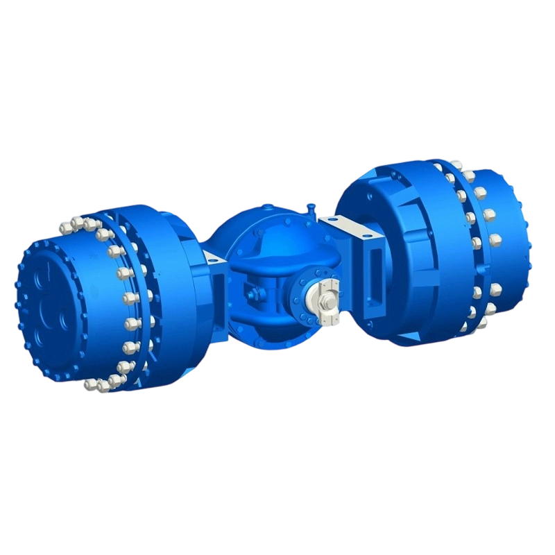 Drive axle of an underground loading and unloading machine 3 m³