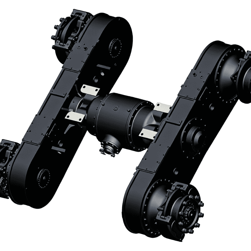 Drive axle of the PY180 grader
