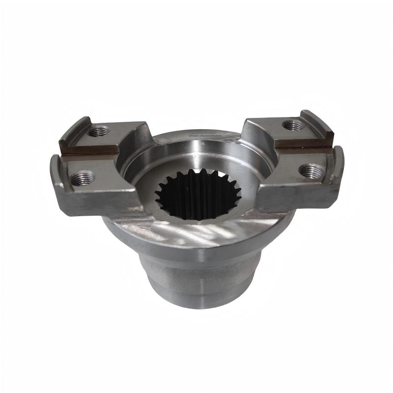 Shaped flanges with internal splines and end keyways