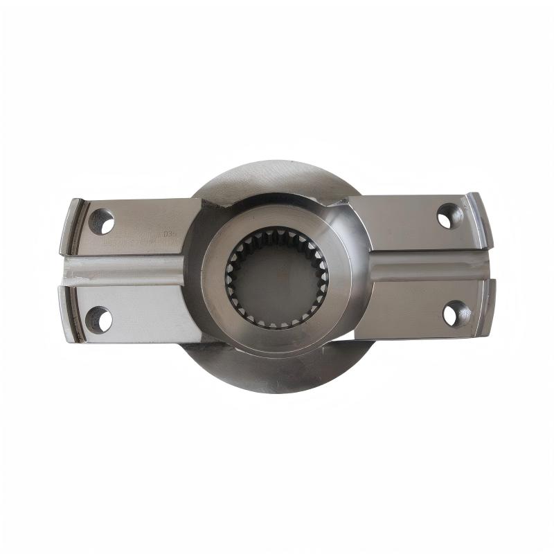 Shaped flanges with internal splines and end keyways
