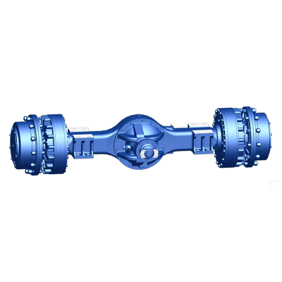 Drive axle of an underground loading and unloading machine