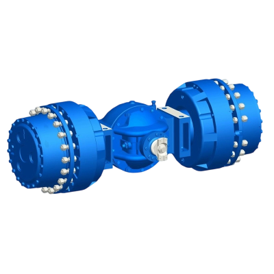Drive axle of an underground loading and unloading machine 3 m³