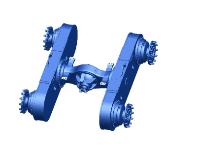 Rear axle of the grader with swivel mechanism 