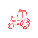 Drive axle for agricultural machinery