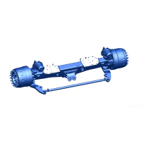 Front steering axle for off-road dump trucks