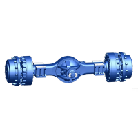 Drive axle of an underground loading and unloading machine