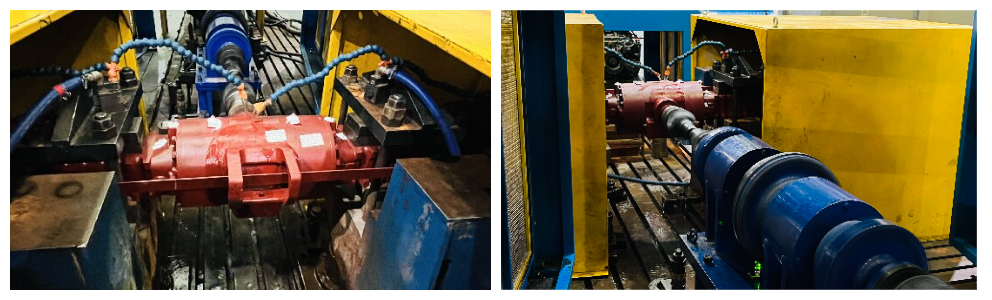 Backhoe loader drive axle undergoes strict bench tests