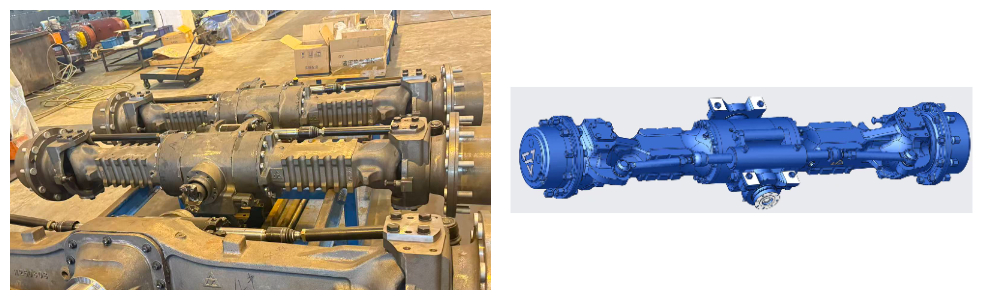 Backhoe loader drive axle undergoes strict bench tests