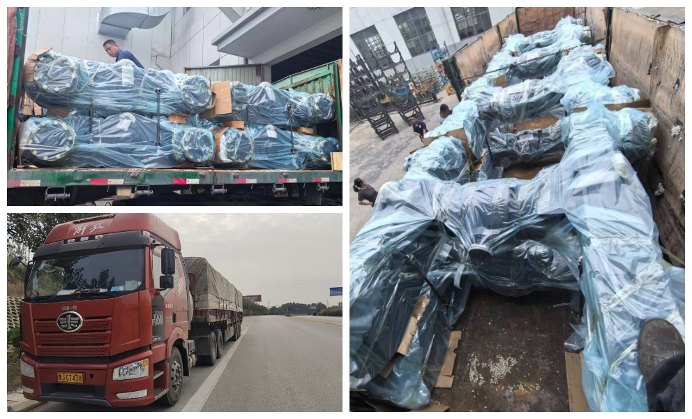 Batch shipment shows strength as a series of grader drive axles set sail around the world Batch shipment shows strength as a series of grader drive axles set sail around the world