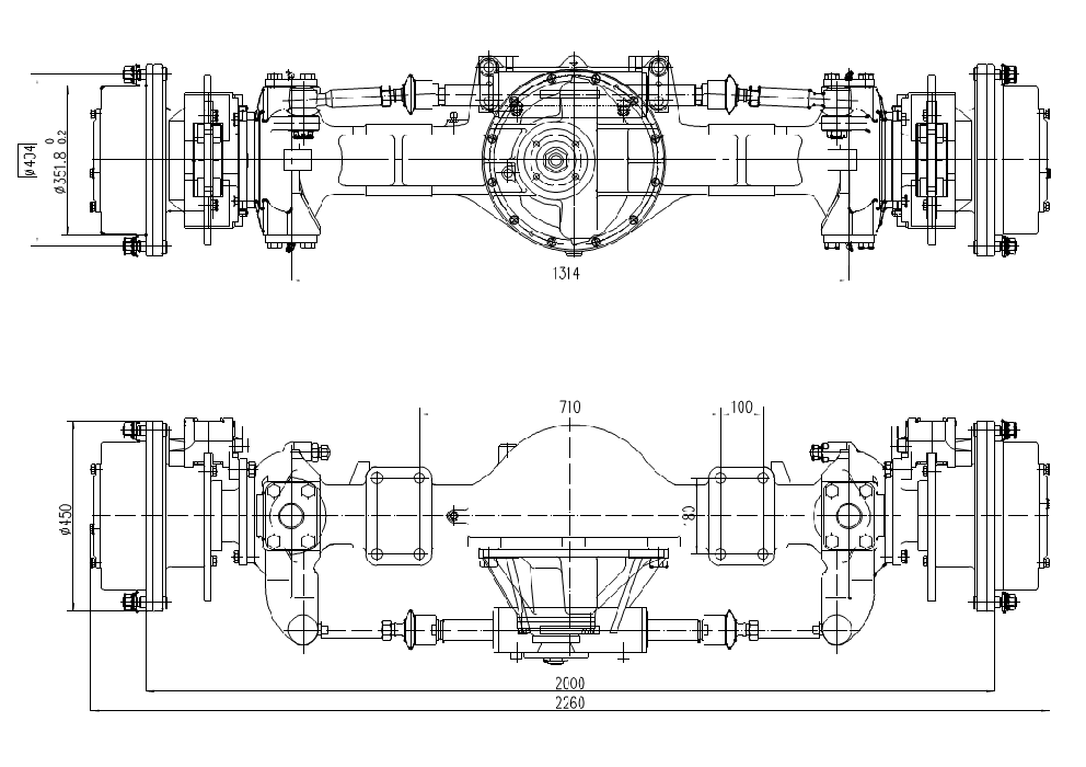 WZL130 steering axle