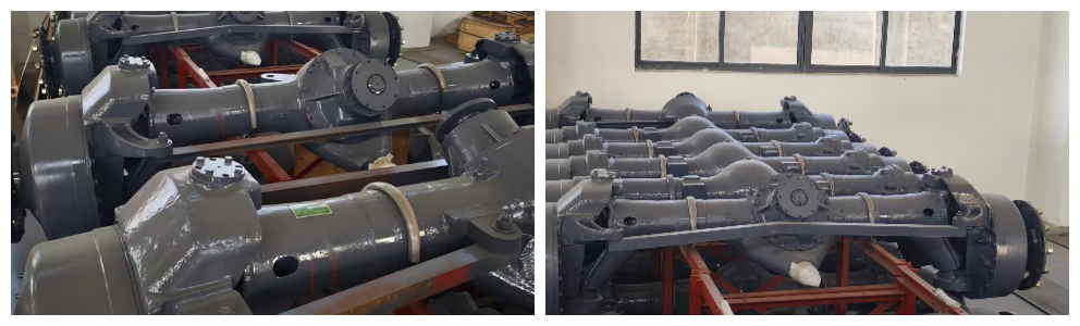 Middle-rear driving axle of a grader Middle-rear driving axle of a grader