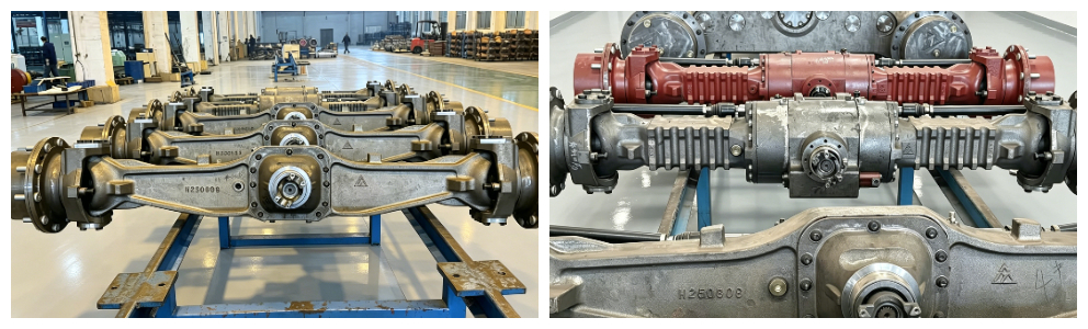 Russian customers visited our factory to personally inspect and evaluate the strength of the excavator loader bridge.