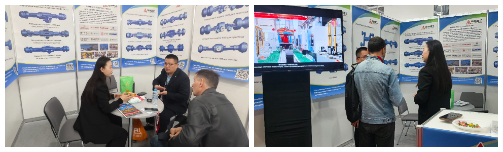 The Russian STT exhibition ended successfully, and the Shandong Lutong drive axle gained strength and went to the Turkish construction equipment exhibition.