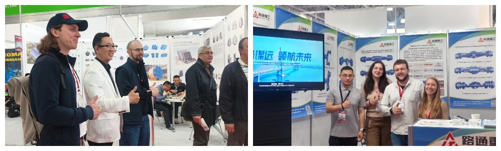 The Russian STT exhibition ended successfully, and the Shandong Lutong drive axle gained strength and went to the Turkish construction equipment exhibition.