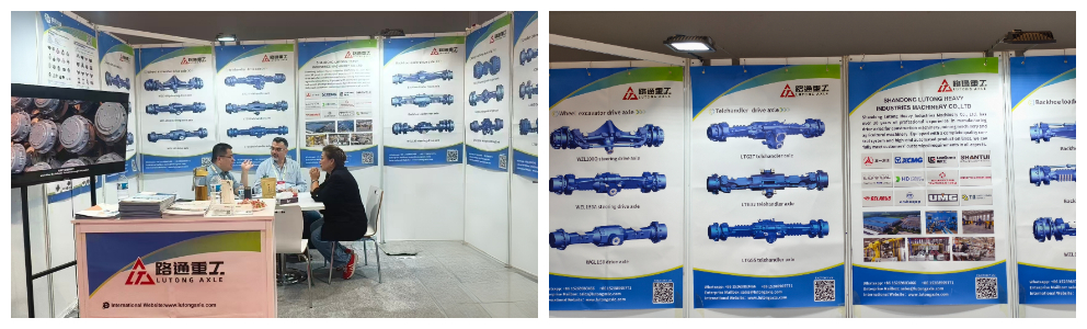 Grand opening of the Turkish construction machinery exhibition｜Shandong Lutong expanded its presence in the West Asian market, and the custom-made leading axle was recognized by equipment manufacturers