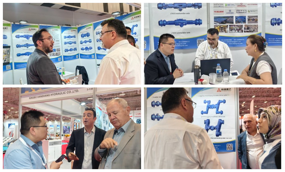 Grand opening of the Turkish construction machinery exhibition｜Shandong Lutong expanded its presence in the West Asian market, and the custom-made leading axle was recognized by equipment manufacturers
