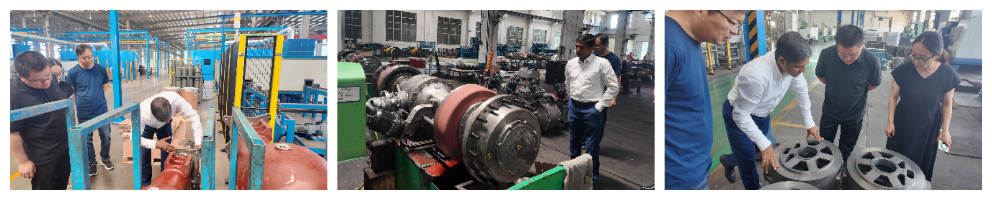 Indian customers come to inspect the leading bridge and sincerely invite major equipment manufacturers to cooperate.