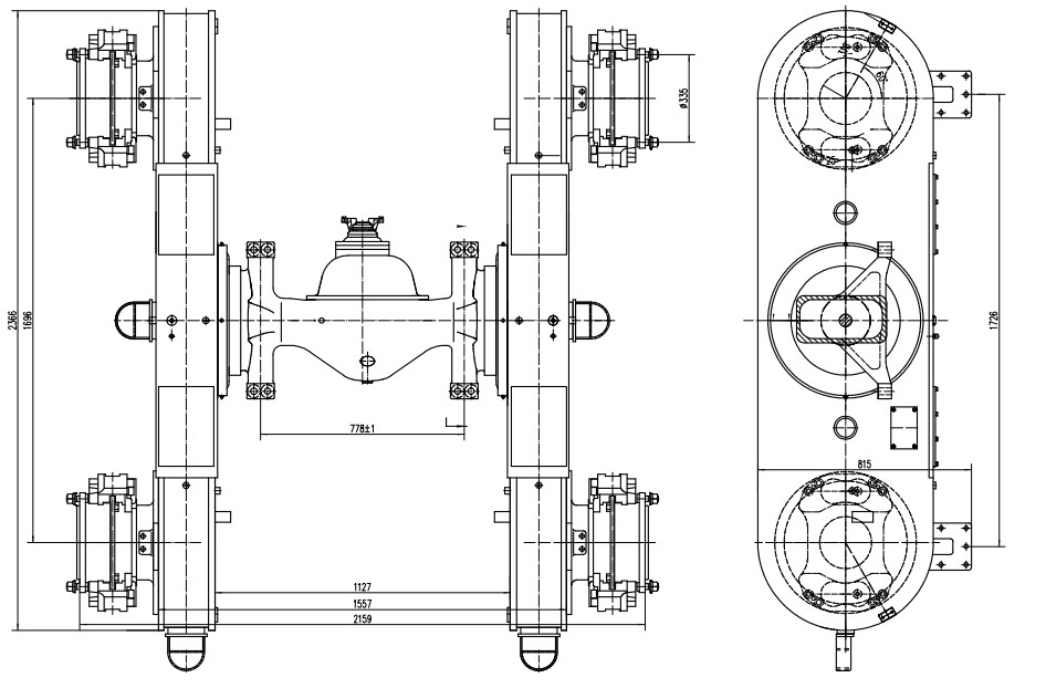 PY270Q grader drive axle