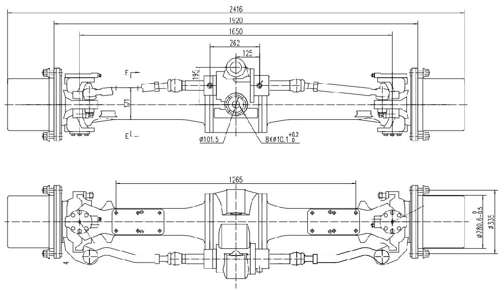WZL155 steering drive axle